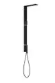 AXOR-HG-AXOR-ShowerComposition-Duschpaneel-mit-Thermostat-Kopfbrause-110-220-1jet-und-Schulterbrause-Mattschwarz-12595670 gallery number 1